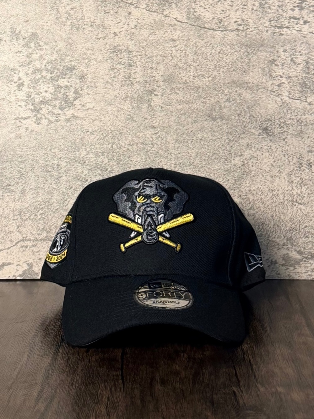 New Era Oakland A’s Stomper Coliseum 1968-2024 9FORTY Low Profile Snapback Hat